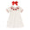 Baby Girl's Valentine's Day Dress Short Sleeve Red Heart Embroidery Dress With Headband Smocked Princess Party Dress
