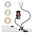 LED Selfie Ring Light for Live Adjustable Makeup Light-8cm Stand