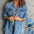 European And American Style Women Retro Washed Denim Jacket Casual With Hem