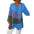 Ins Colorblock Print V-neck Long Sleeve T-Shirt Fashion Loose Tops Autumn And Spring Women's Clothing