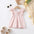 Girls' Stringy Selvedge Dress Flounced Sleeve Knitted Vest