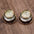 Ins Three-colored Painting Round Earrings Fashion Elegant Versatile Geometric Earrings For Women Jewelry