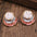 Ins Three-colored Painting Round Earrings Fashion Elegant Versatile Geometric Earrings For Women Jewelry