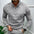 Solid Color Zipper Sweatshirt Men's Autumn And Winter Fleece-lined Long Sleeve Tops