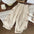 Children's Flower Embroidery Flower Bud Back Garden Western Style High Waist Pants